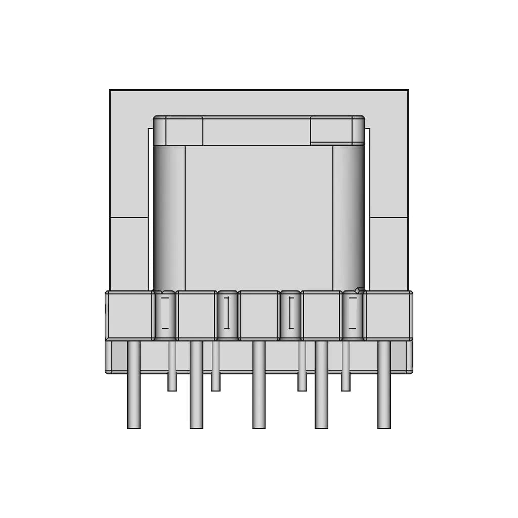Ee1910 Transformer 5+5 | High-Quality CAD Model_90_0_degree_snapshot