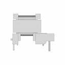 Ee1614Wh Transformer - Downloadable CAD Representation_0_270_degree_snapshot