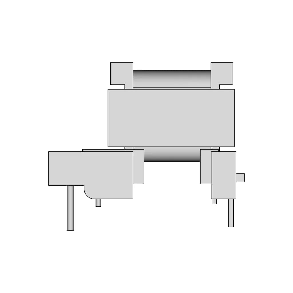 Ee1614Wh Transformer - Downloadable CAD Representation_0_90_degree_snapshot