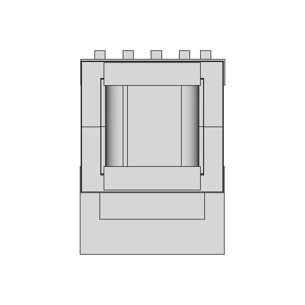 Ee1614Wh Transformer - Downloadable CAD Representation_270_0_degree_snapshot