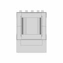 Ee1614Wh Transformer - Downloadable CAD Representation_270_0_degree_snapshot
