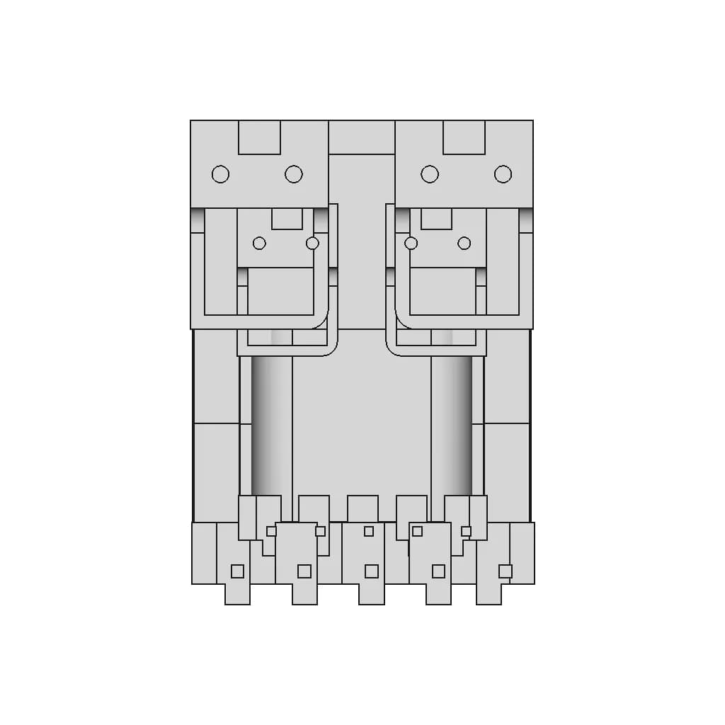 Ee1614Wh Transformer - Downloadable CAD Representation_90_0_degree_snapshot