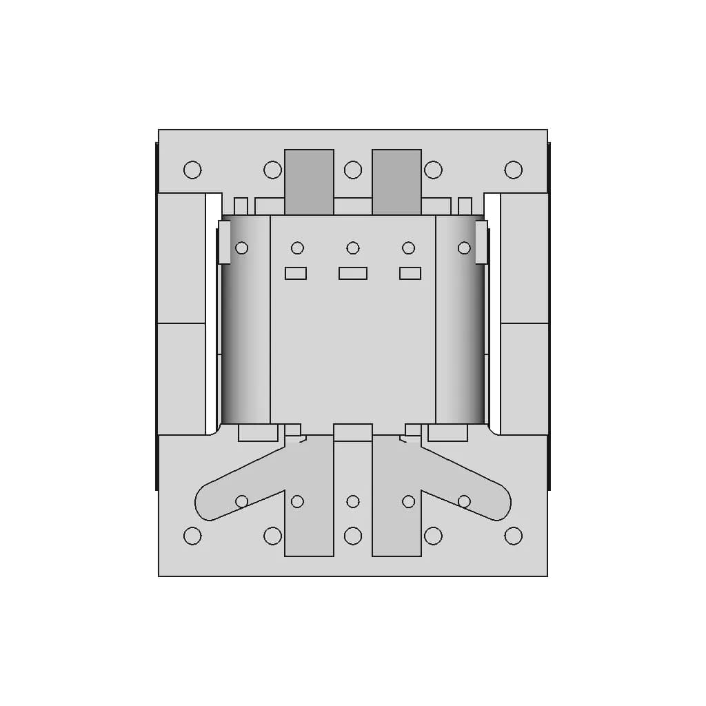 Ee16 Horizontal Transformer 5+5Pin - Downloadable CAD Representation_0_0_degree_snapshot