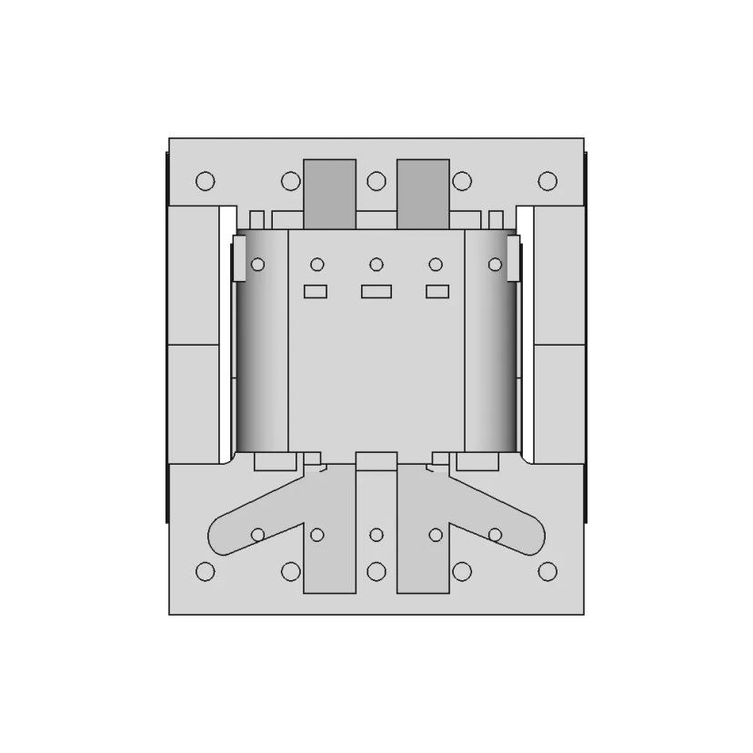 Ee16 Horizontal Transformer 5+5Pin - Downloadable CAD Representation
