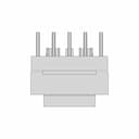 Ee16 Horizontal Transformer 5+5Pin - Downloadable CAD Representation_90_0_degree_snapshot