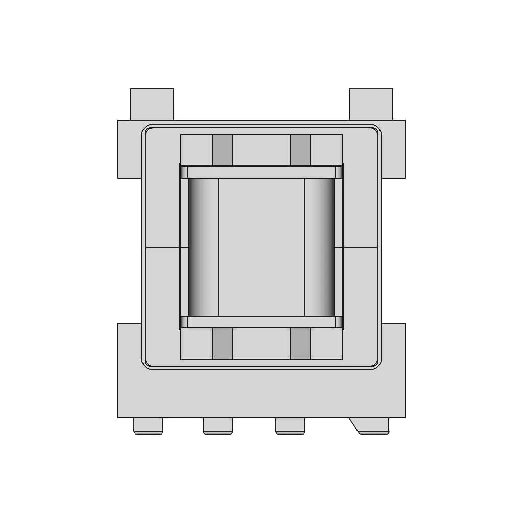 Ee16 5+4Pin Horizontal Transformer - Standard Mechanical Component_0_0_degree_snapshot