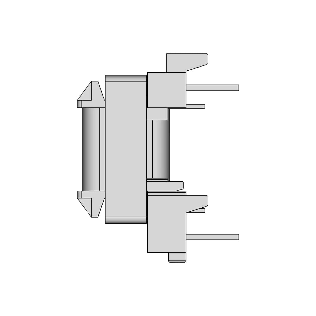 Ee16 5+4Pin Horizontal Transformer - Standard Mechanical Component_0_90_degree_snapshot