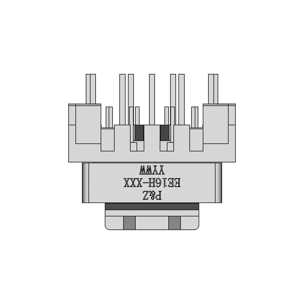 Ee16 5+4Pin Horizontal Transformer - Standard Mechanical Component_270_0_degree_snapshot