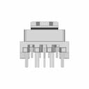 Ee16 5+4Pin Horizontal Transformer - Standard Mechanical Component_90_0_degree_snapshot