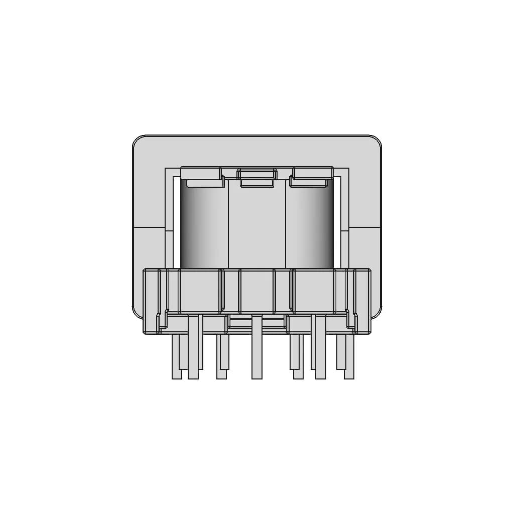 Ee1510Vertical Transformer | 3D Engineering Design File_0_0_degree_snapshot