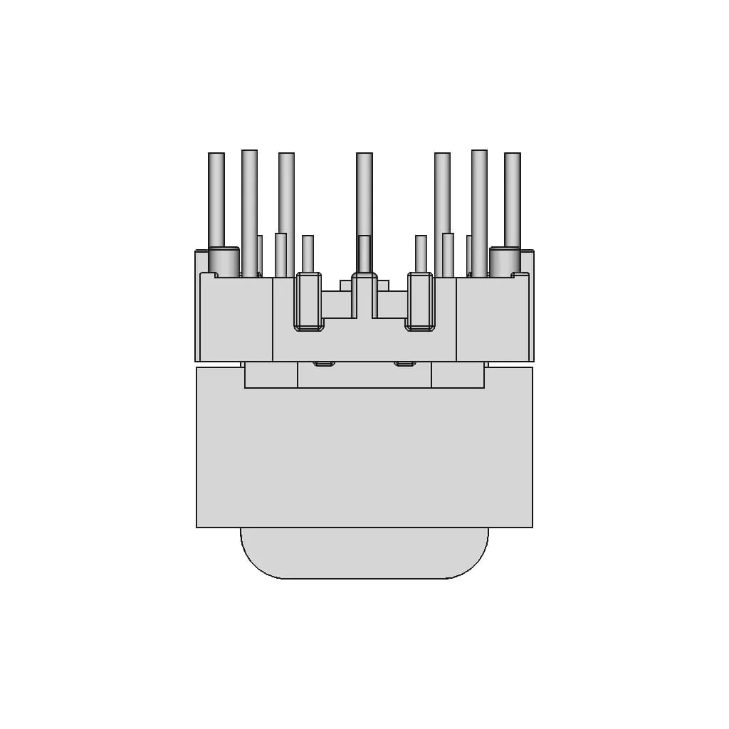 Ee13 Horizontal Transformer | High-Quality CAD Model_90_0_degree_snapshot