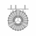 T311913 Vertical Three-Phase Common Mode Choke - Standard Mechanical Component_0_0_degree_snapshot