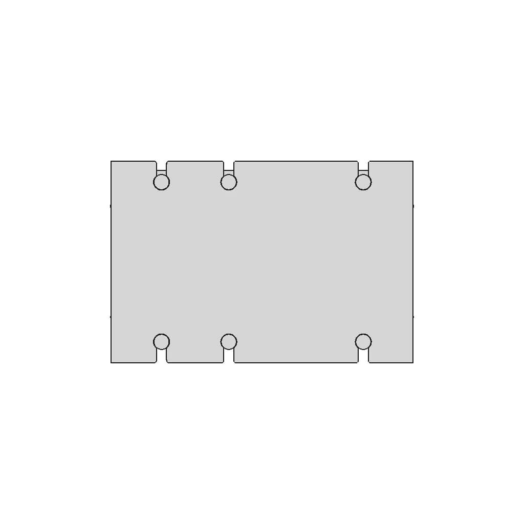T311913 Vertical Three-Phase Common Mode Choke - Standard Mechanical Component_270_0_degree_snapshot