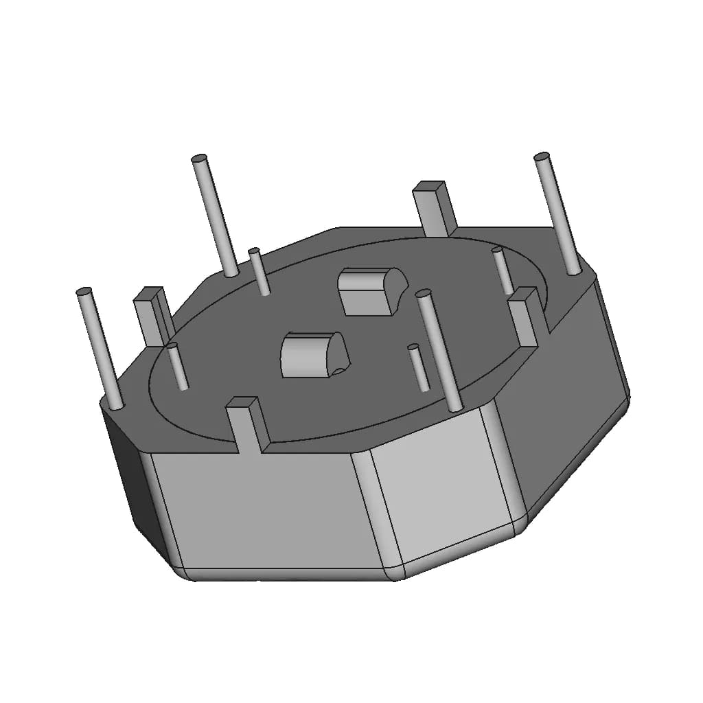 Pz-Dcm1510 Common Mode Choke/Filter - Downloadable CAD Representation_60_30_degree_snapshot