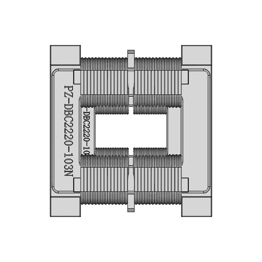 Pz-Dbc2220H Series Square Core Common Mode Chokes - Downloadable CAD Representation_90_0_degree_snapshot