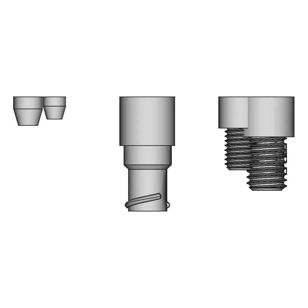 Luer Lock Connector Set - Standard Mechanical Component_270_0_degree_snapshot