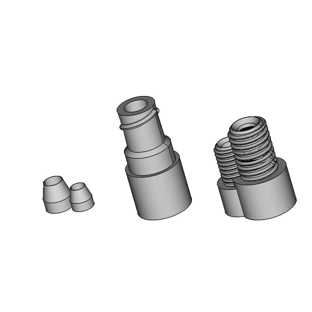Luer Lock Connector Set - Standard Mechanical Component_60_30_degree_snapshot