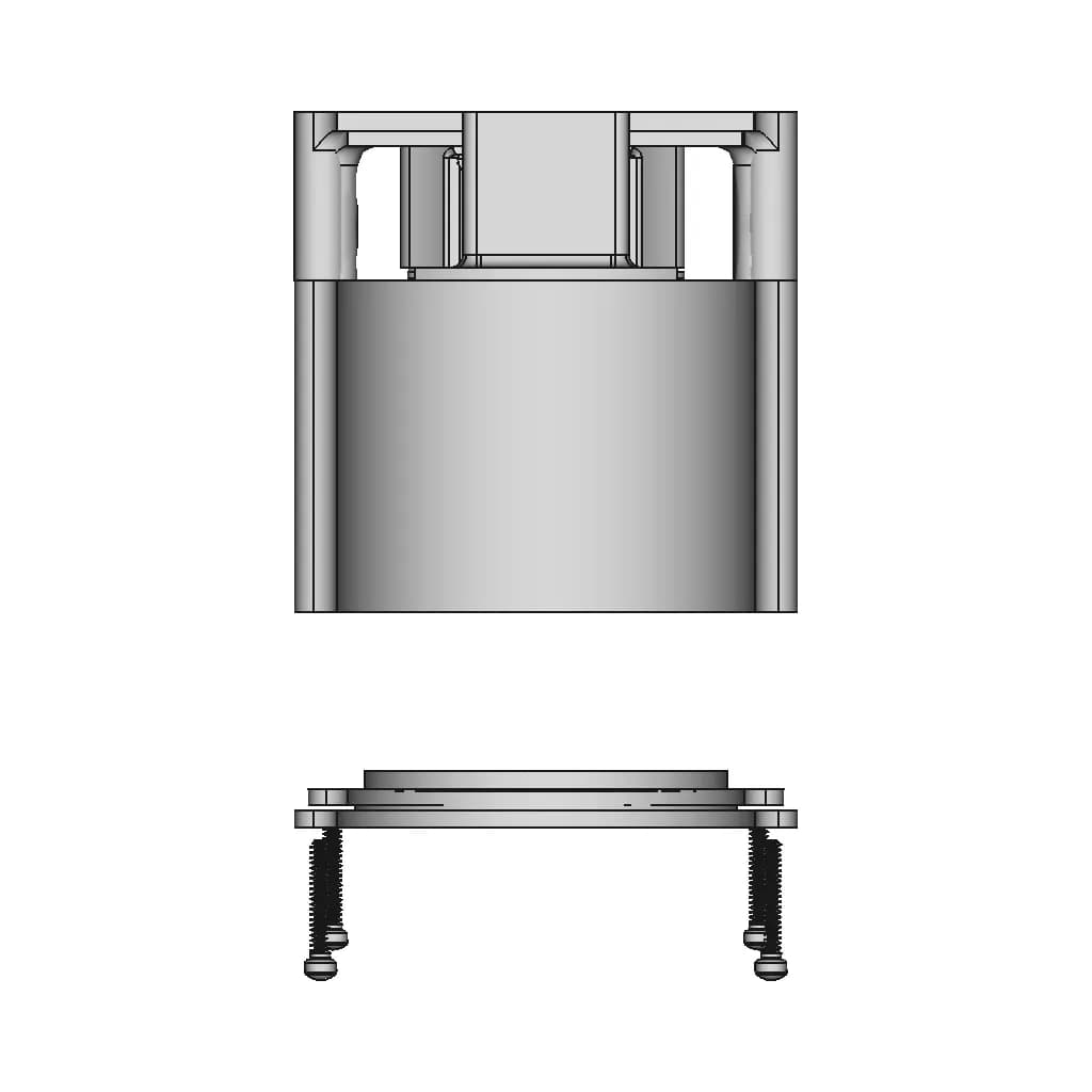 Automated Medication Dispenser: 3D-Printable Design With 28Byj-48 Stepper Motor - Downloadable CAD Representation_270_0_degree_snapshot