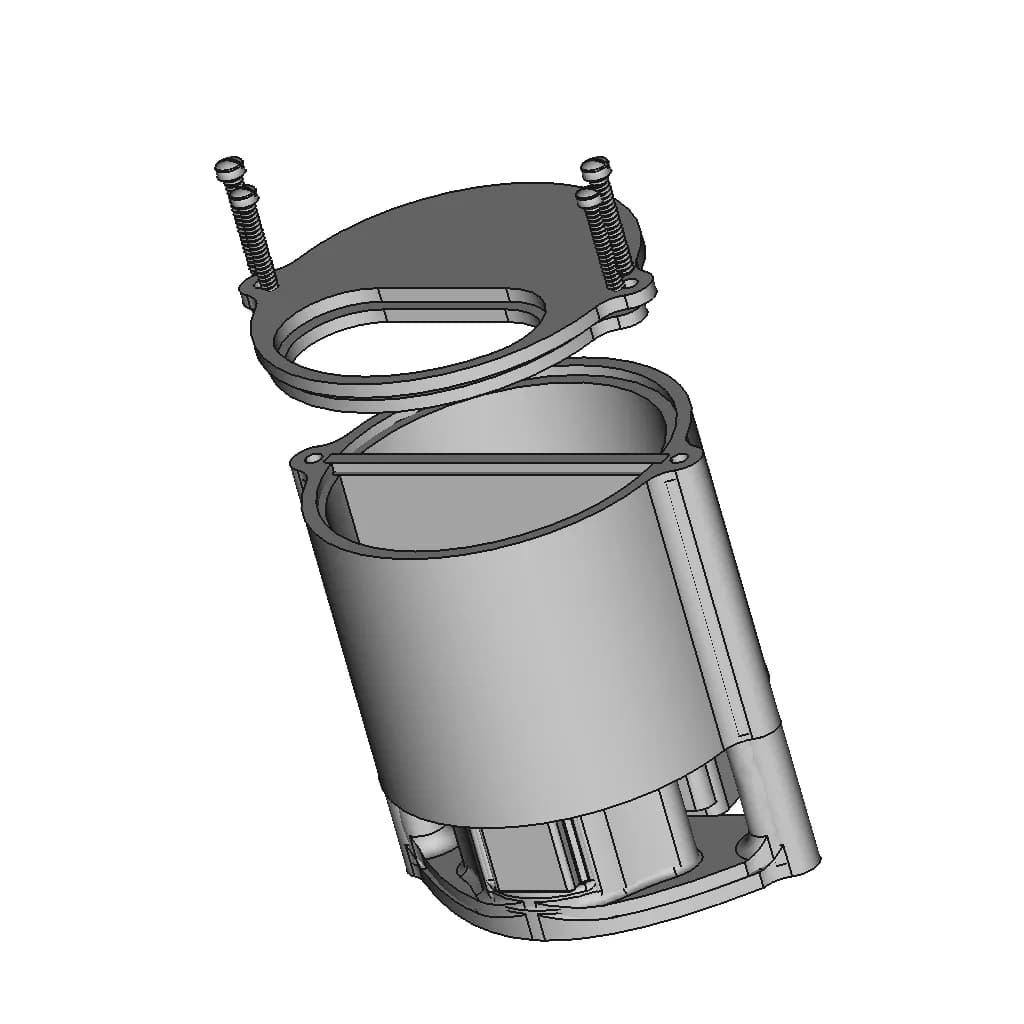 Automated Medication Dispenser: 3D-Printable Design With 28Byj-48 Stepper Motor - Downloadable CAD Representation_60_30_degree_snapshot