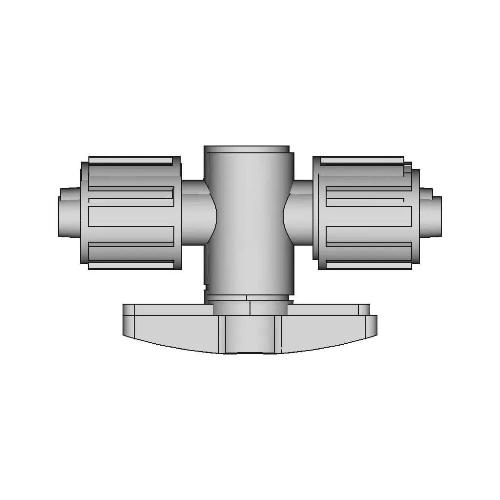3-Port-Stopcock Valve (For Microfluidics) | 3D Engineering Design File_270_0_degree_snapshot