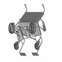 Wheel Chair - Downloadable CAD Representation_60_30_degree_snapshot