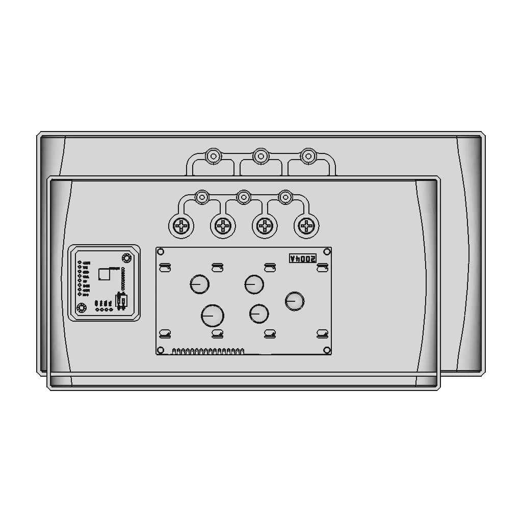 3D Printed Plastic Enclosure Case - Downloadable CAD Representation_90_0_degree_snapshot