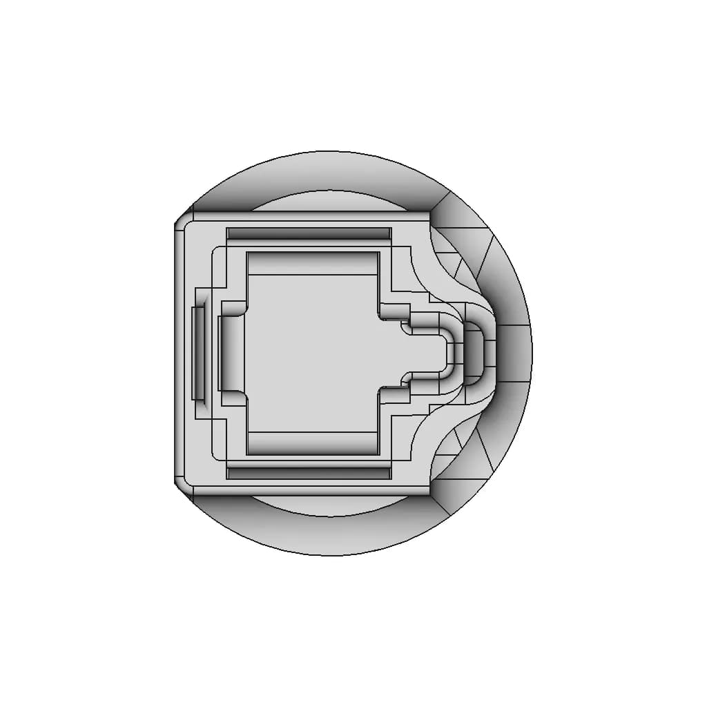 Cap For Combing | 3D Engineering Design File_90_0_degree_snapshot