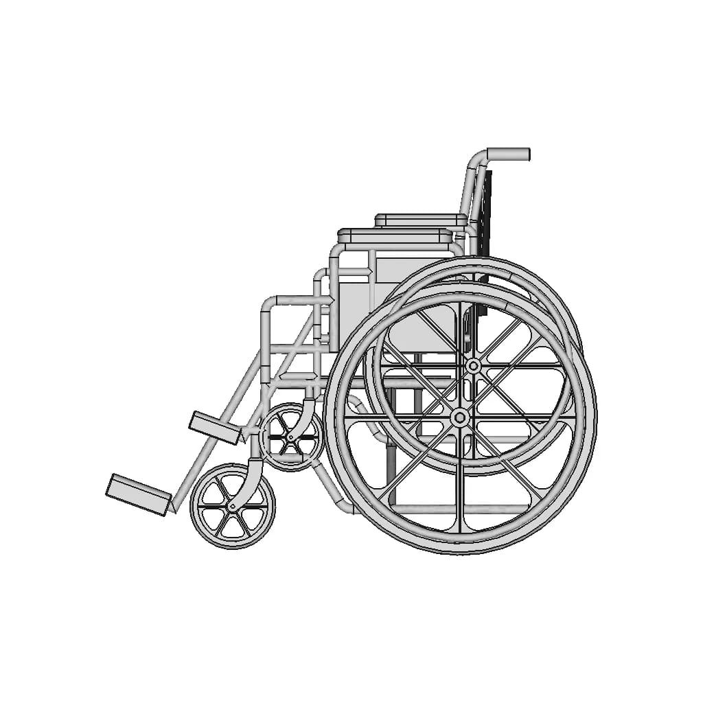 Wheelchair | High-Quality CAD Model_0_270_degree_snapshot
