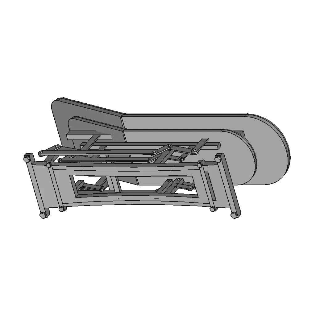 Hospital Examination Bed 01 - Standard Mechanical Component_60_30_degree_snapshot