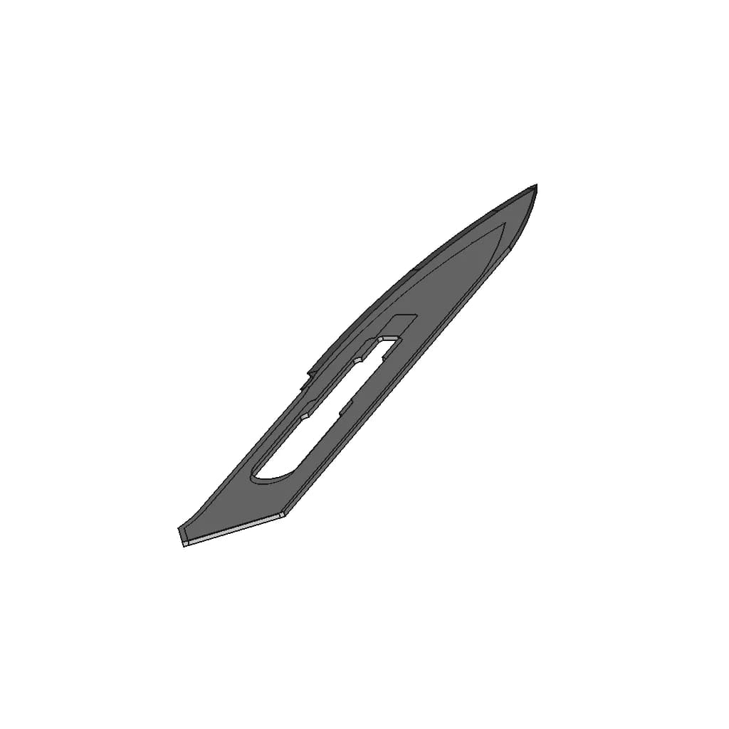Surgical Blade No-18 | High-Quality CAD Model_60_30_degree_snapshot