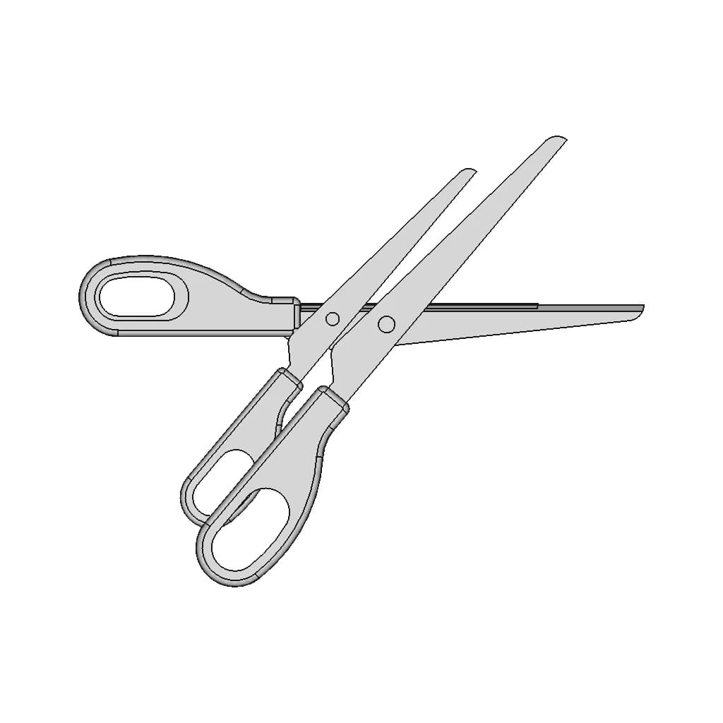 Scissor - Downloadable CAD Representation_0_0_degree_snapshot