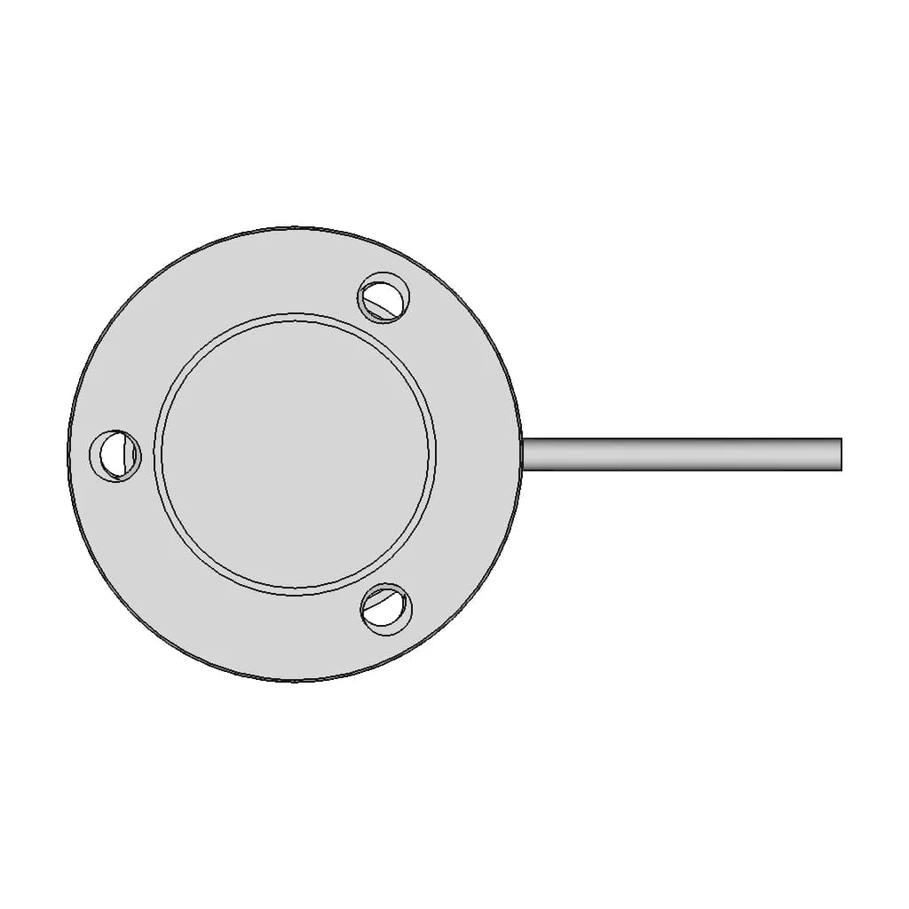 Micro Flat Load Cell 5Kg10Kg 20Kg 50Kg Miniature Compression Sensor - Downloadable CAD Representation_90_0_degree_snapshot
