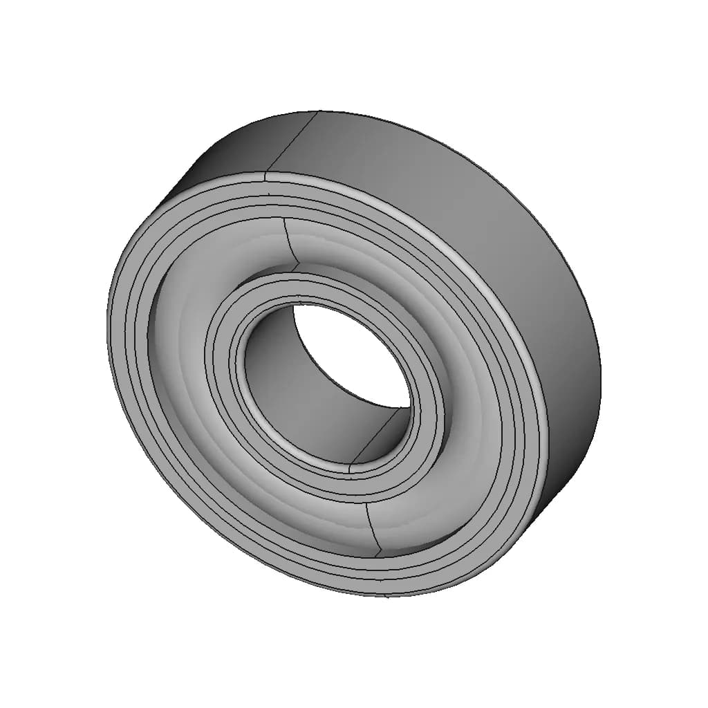 Configurable Radial Bearing Din 625 | 3D Engineering Design File_60_30_degree_snapshot