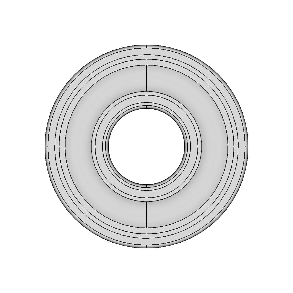 Configurable Radial Bearing Din 625 | 3D Engineering Design File_90_0_degree_snapshot