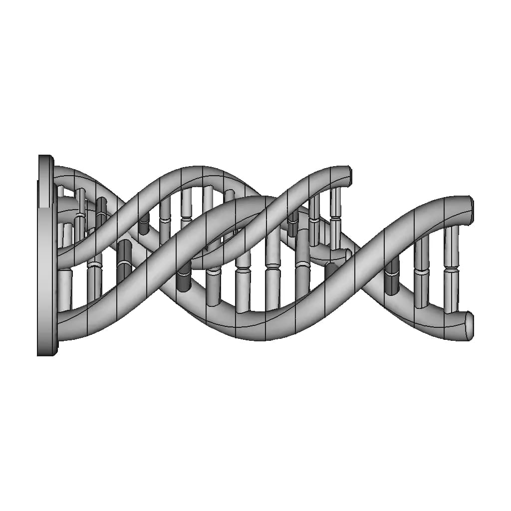 Dna Helix 3D Model | 3D Engineering Design File_270_0_degree_snapshot