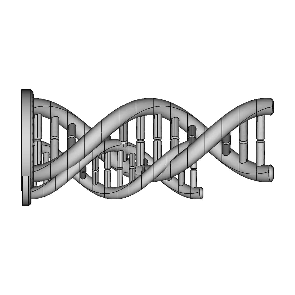 Dna Helix 3D Model | 3D Engineering Design File_90_0_degree_snapshot