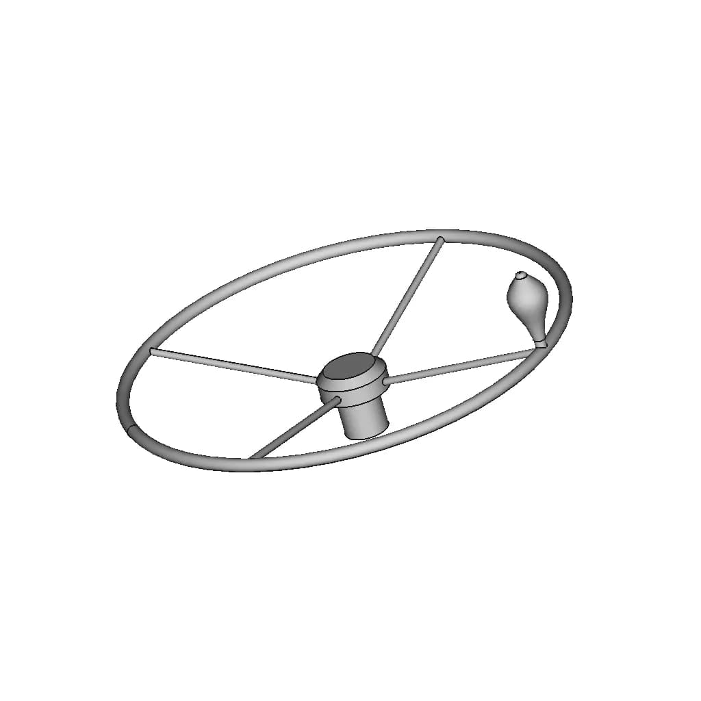20 Inch Hand Wheel | High-Quality CAD Model_60_30_degree_snapshot