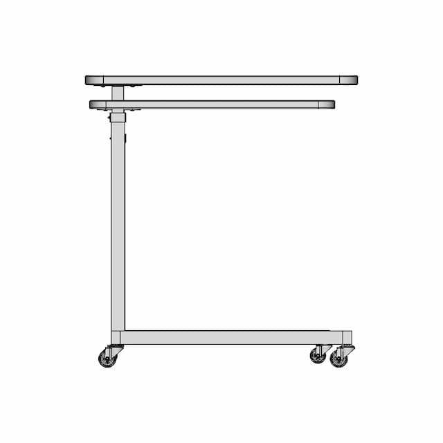 Overbed Bedside Table - Downloadable CAD Representation