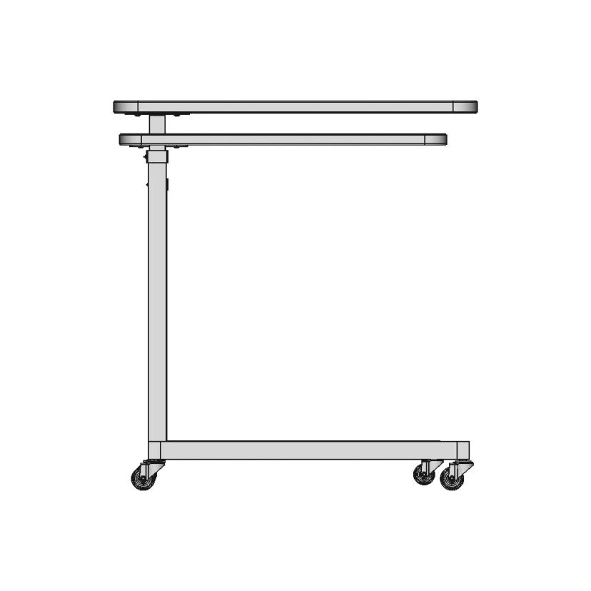 Overbed Bedside Table - Downloadable CAD Representation