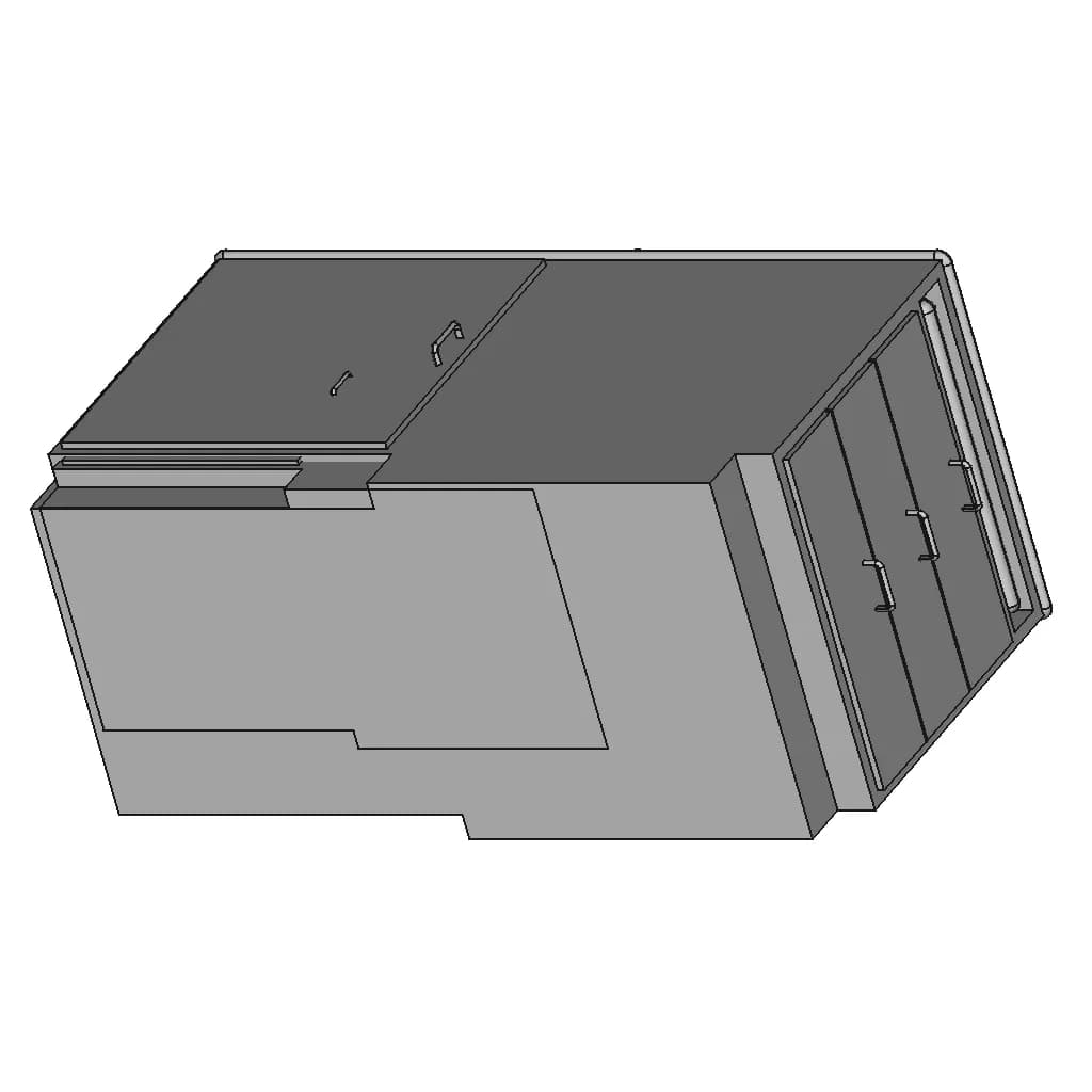 Exam Bed | High-Quality CAD Model_60_30_degree_snapshot