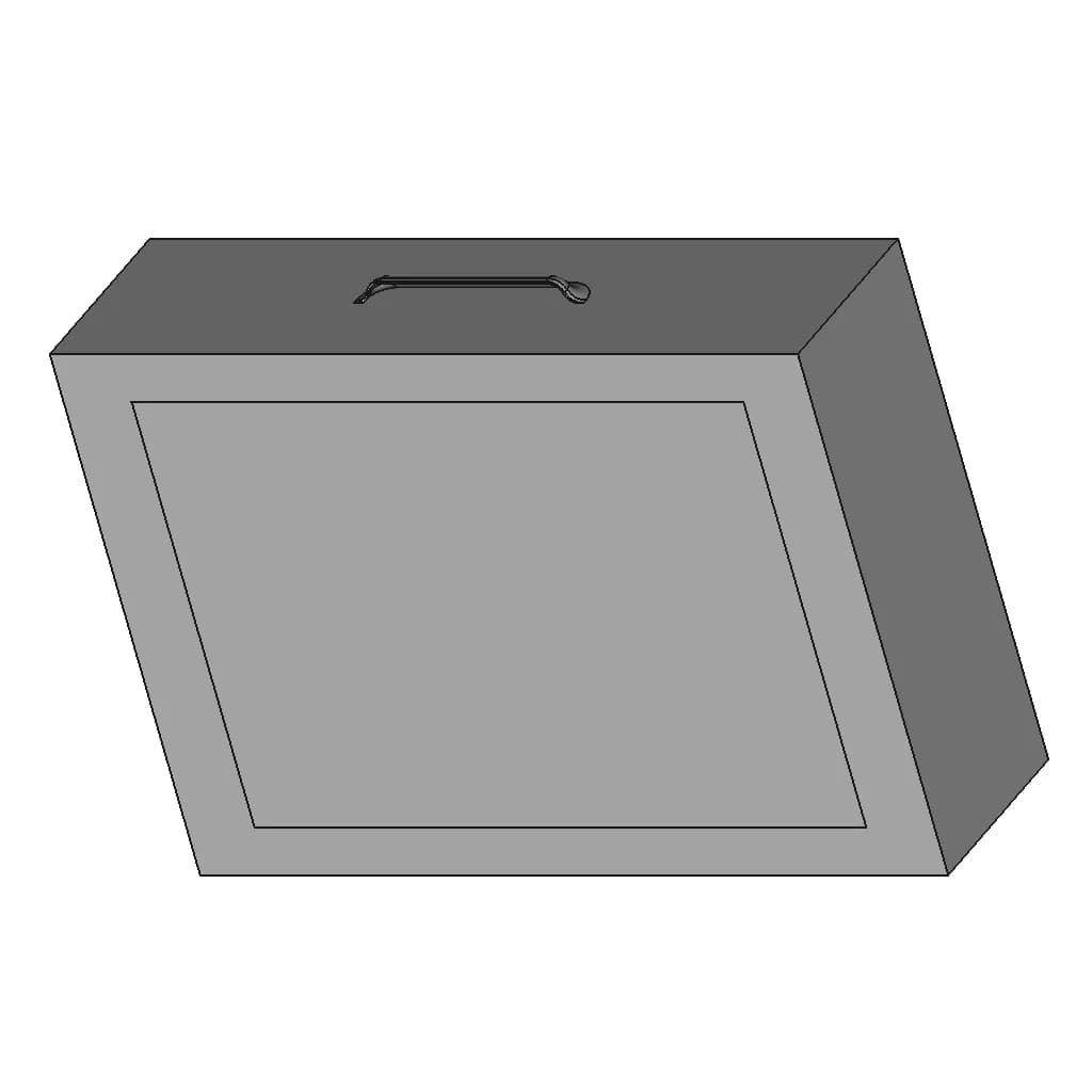 Rolling Medical Cart | High-Quality CAD Model_60_30_degree_snapshot