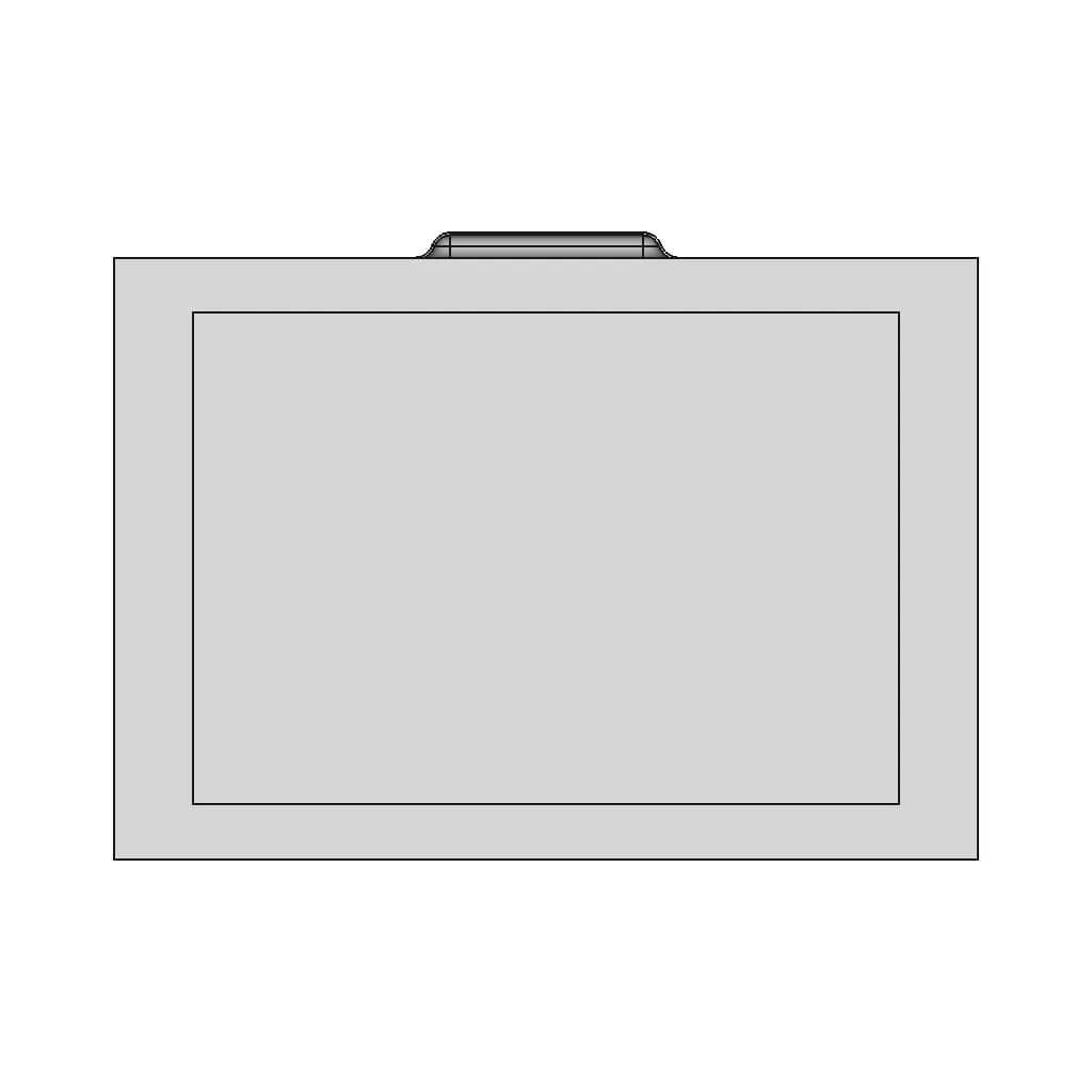 Rolling Medical Cart | High-Quality CAD Model_90_0_degree_snapshot