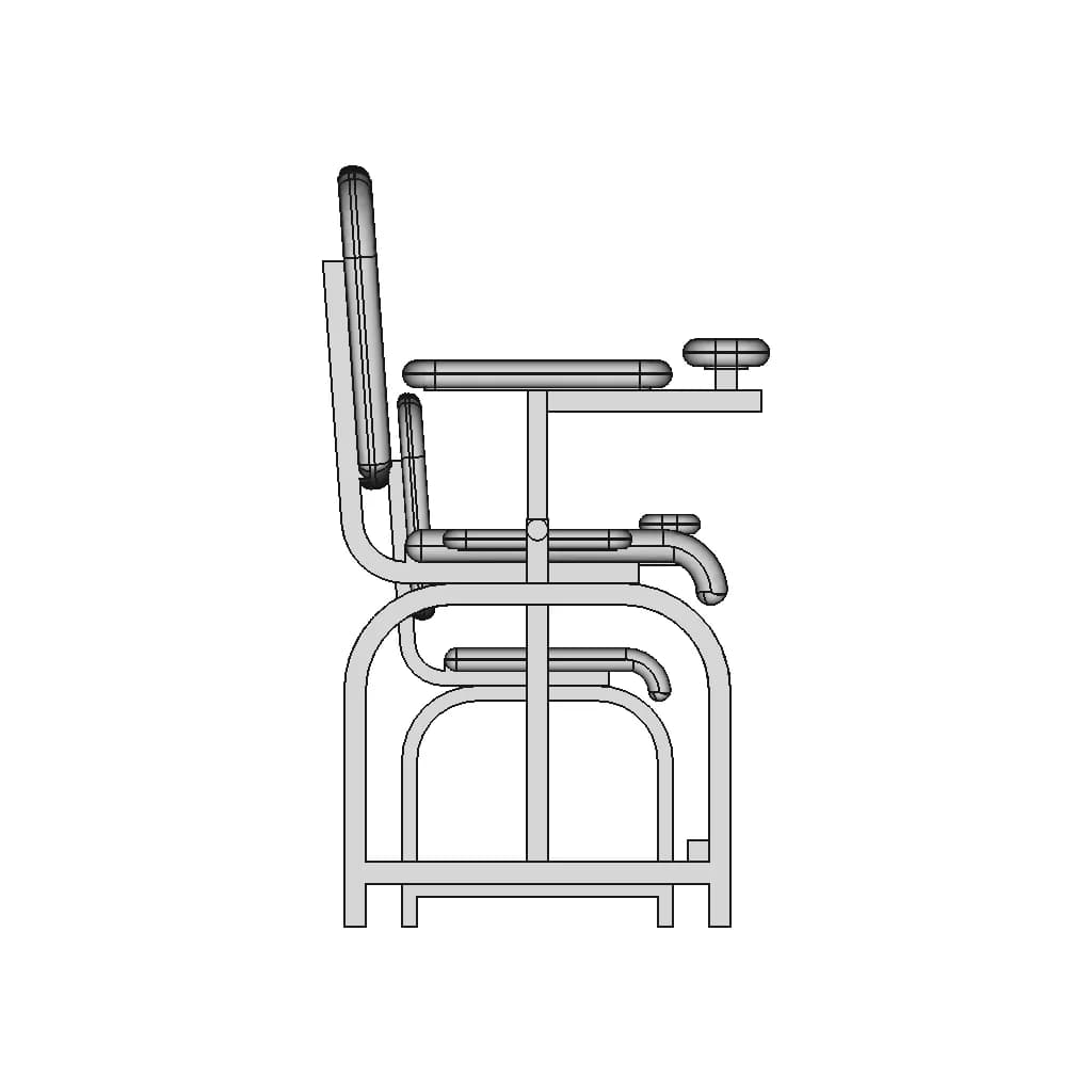 Blood Draw Chair | High-Quality CAD Model_0_90_degree_snapshot