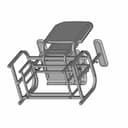 Blood Draw Chair | High-Quality CAD Model_60_30_degree_snapshot