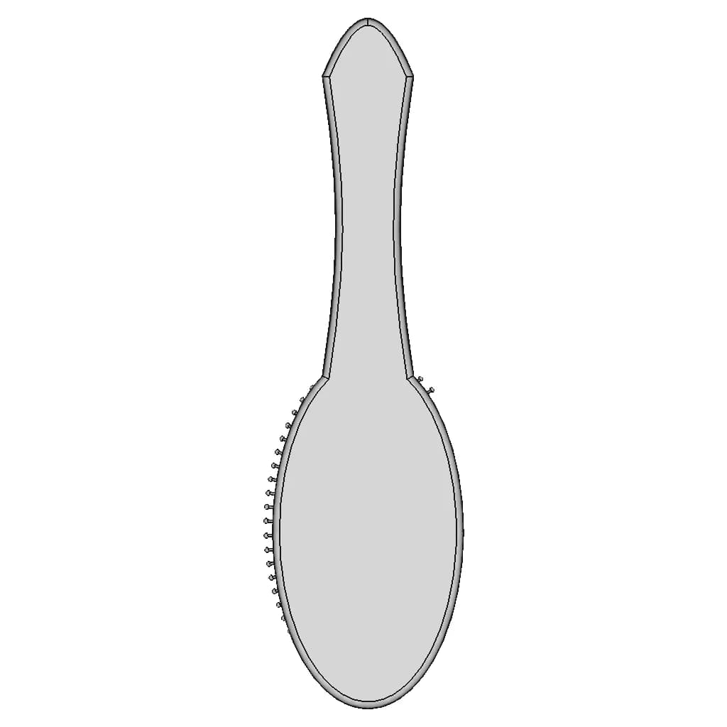 Hair Brush - Downloadable CAD Representation_90_0_degree_snapshot