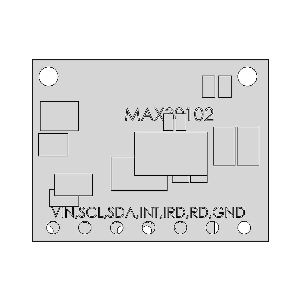 Max30102 Oximeter/Heart Rate Sensor Module (Sw2014) | 3D Engineering Design File_270_0_degree_snapshot