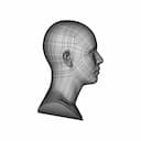 Generic Human Head | 3D Engineering Design File_0_270_degree_snapshot