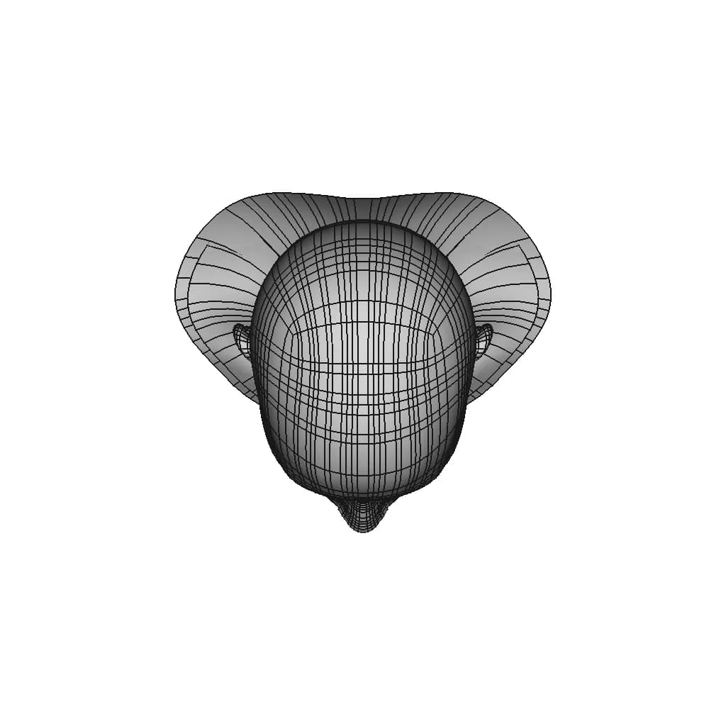Generic Human Head | 3D Engineering Design File_270_0_degree_snapshot
