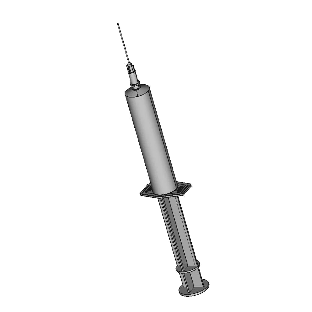 Medical Syringe V.Med 10 Cc - Downloadable CAD Representation_60_30_degree_snapshot
