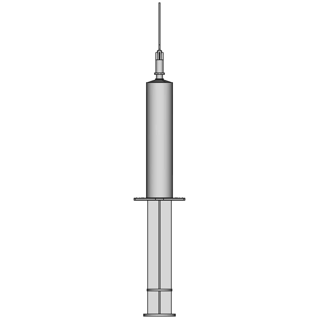 Medical Syringe V.Med 10 Cc - Downloadable CAD Representation_90_0_degree_snapshot